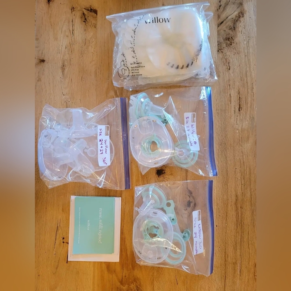 Willow 3.0 pump parts and bags